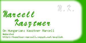 marcell kasztner business card